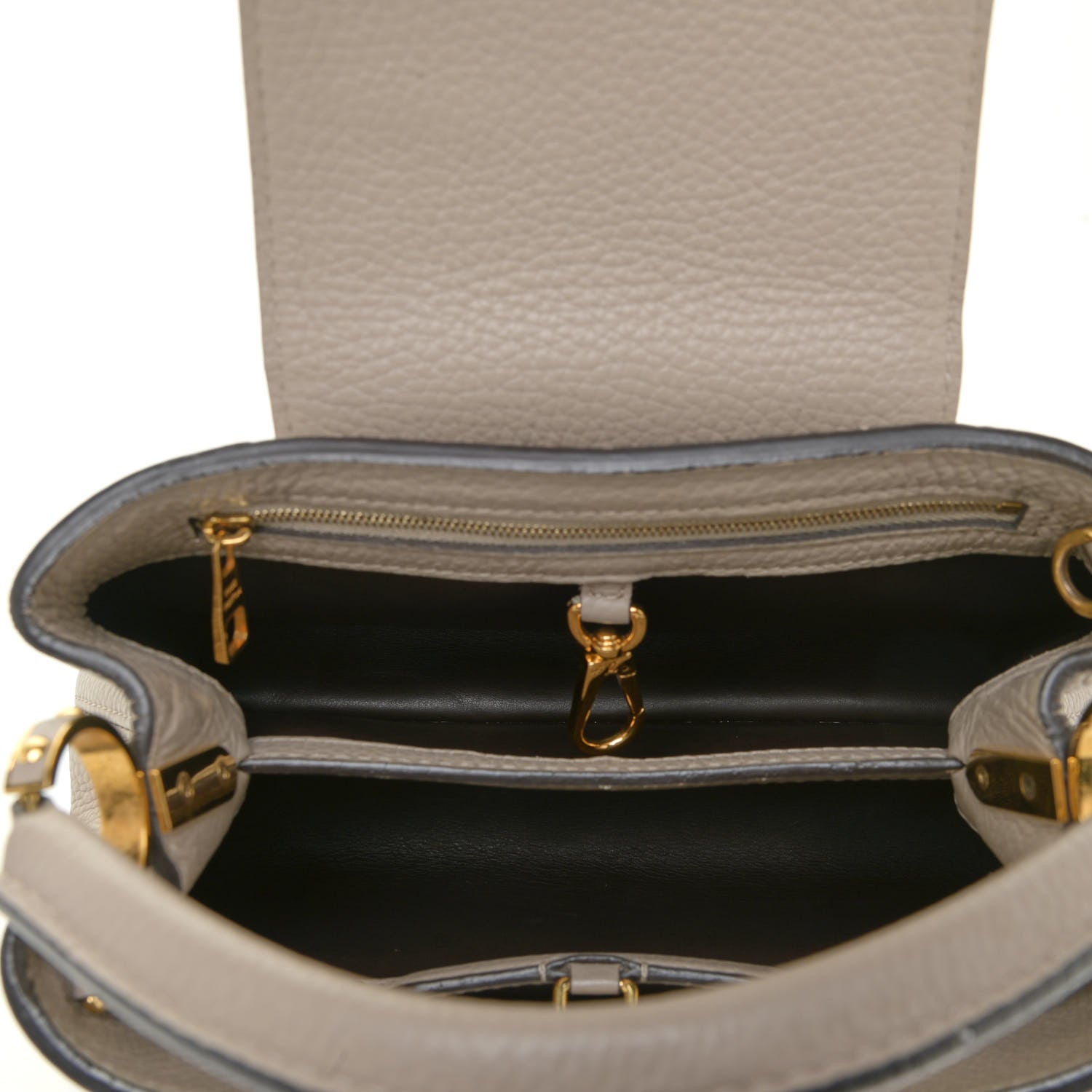 Louis Vuitton Taurillon Capucines BB Galet 5 of 21