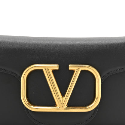 Valentino Garavani Calfskin Vlogo Small Loco Shoulder Bag Black 8 of 10