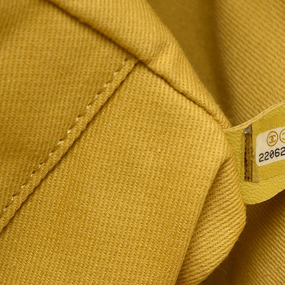 Chanel Woven Straw Raffia Large Deauville Tote Yellow 8 of 10
