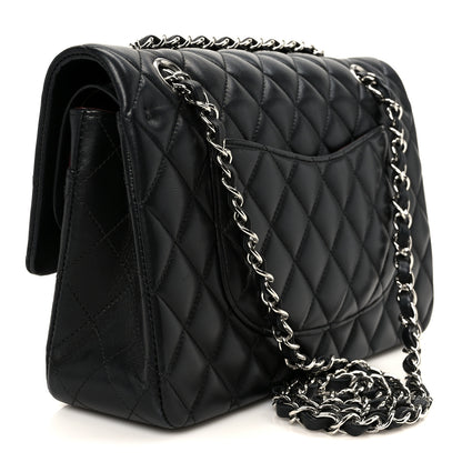 Chanel Lambskin Quilted Medium Double Flap Black 3 of 12