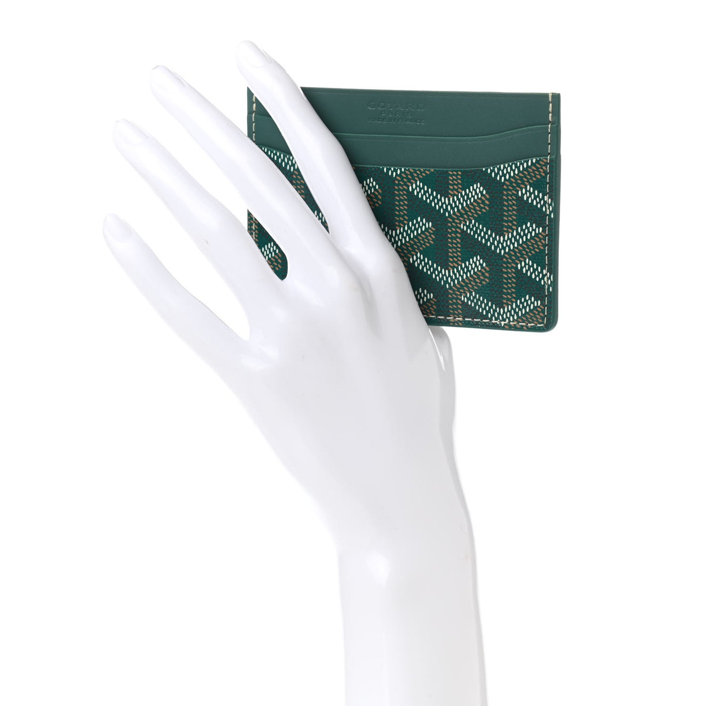 Goyardine Saint Sulpice Card Holder Green
