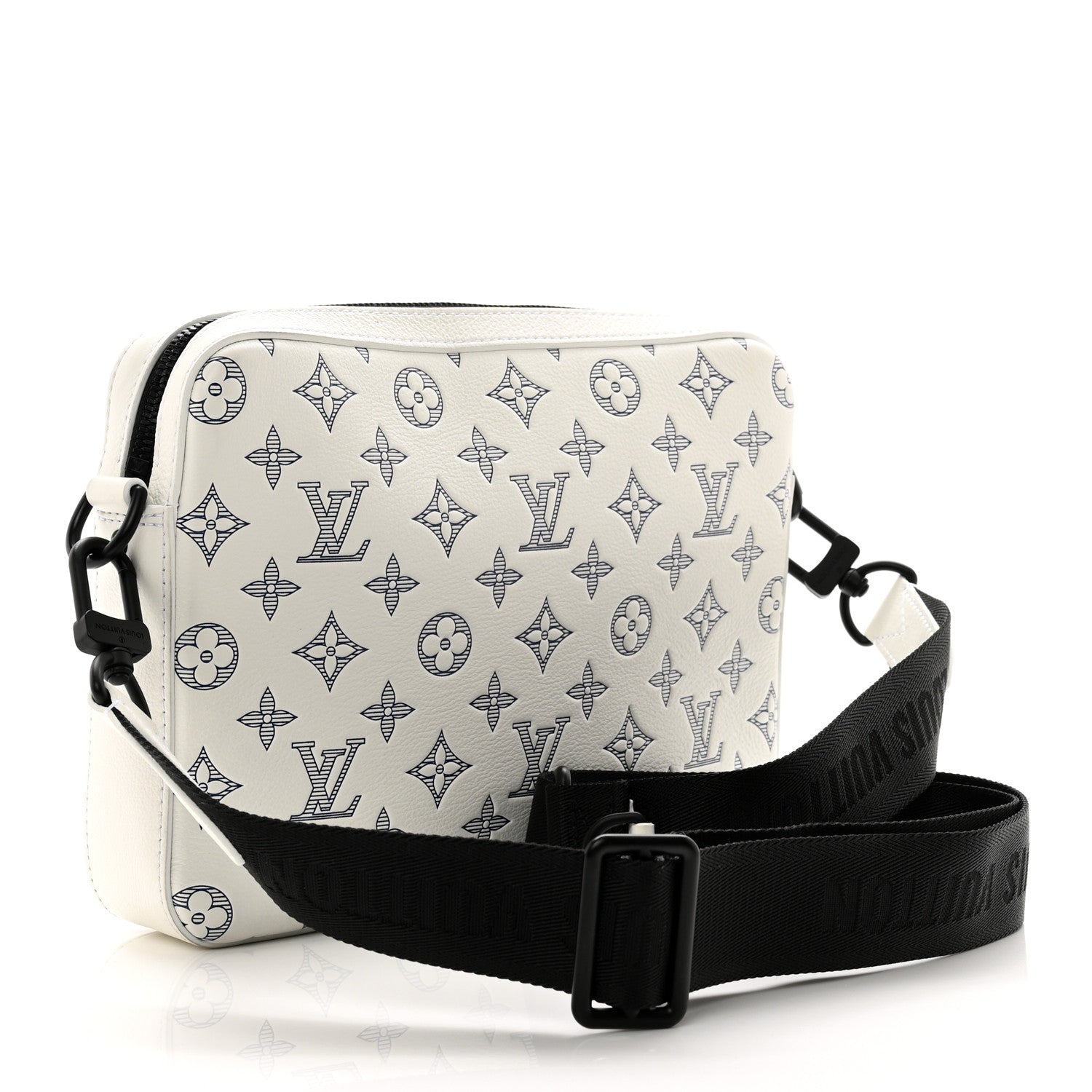 Louis Vuitton Monogram Shadow G65 Trio Messenger White 4 of 9