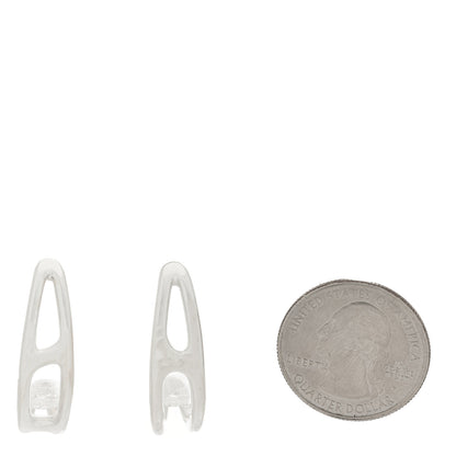 Hermes Sterling Silver Chaine D'Ancre Punk Earrings 1 of 4