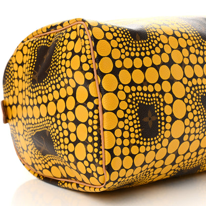 Louis Vuitton Monogram Kusama Town Speedy 30 Yellow 9 of 11
