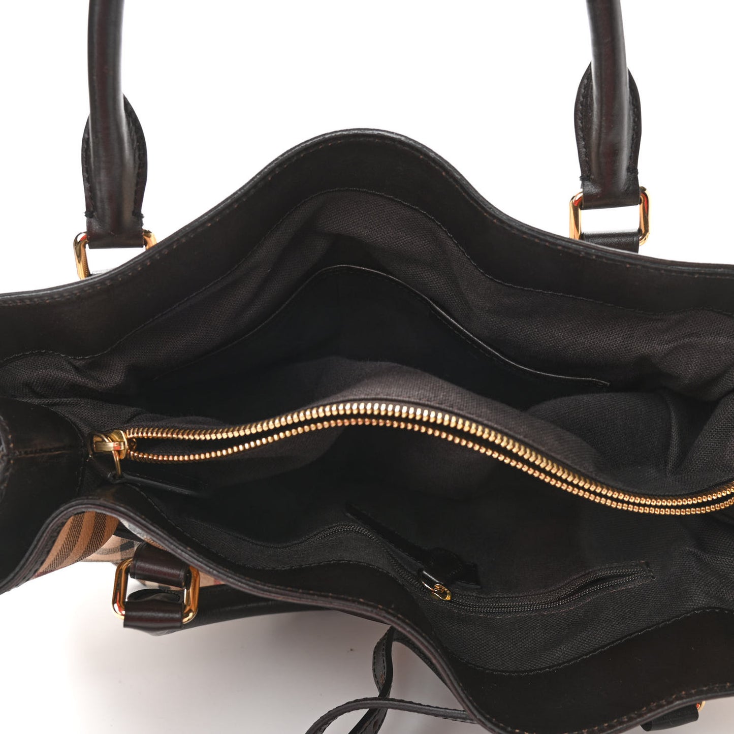 Haymarket Check Medium Golderton Tote Chocolate