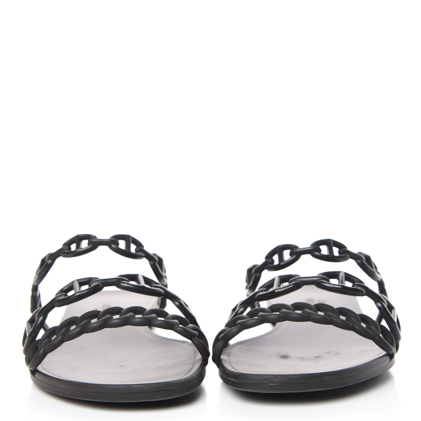 Rubber Chaine d'Ancre Rivage Sandals 35 Black