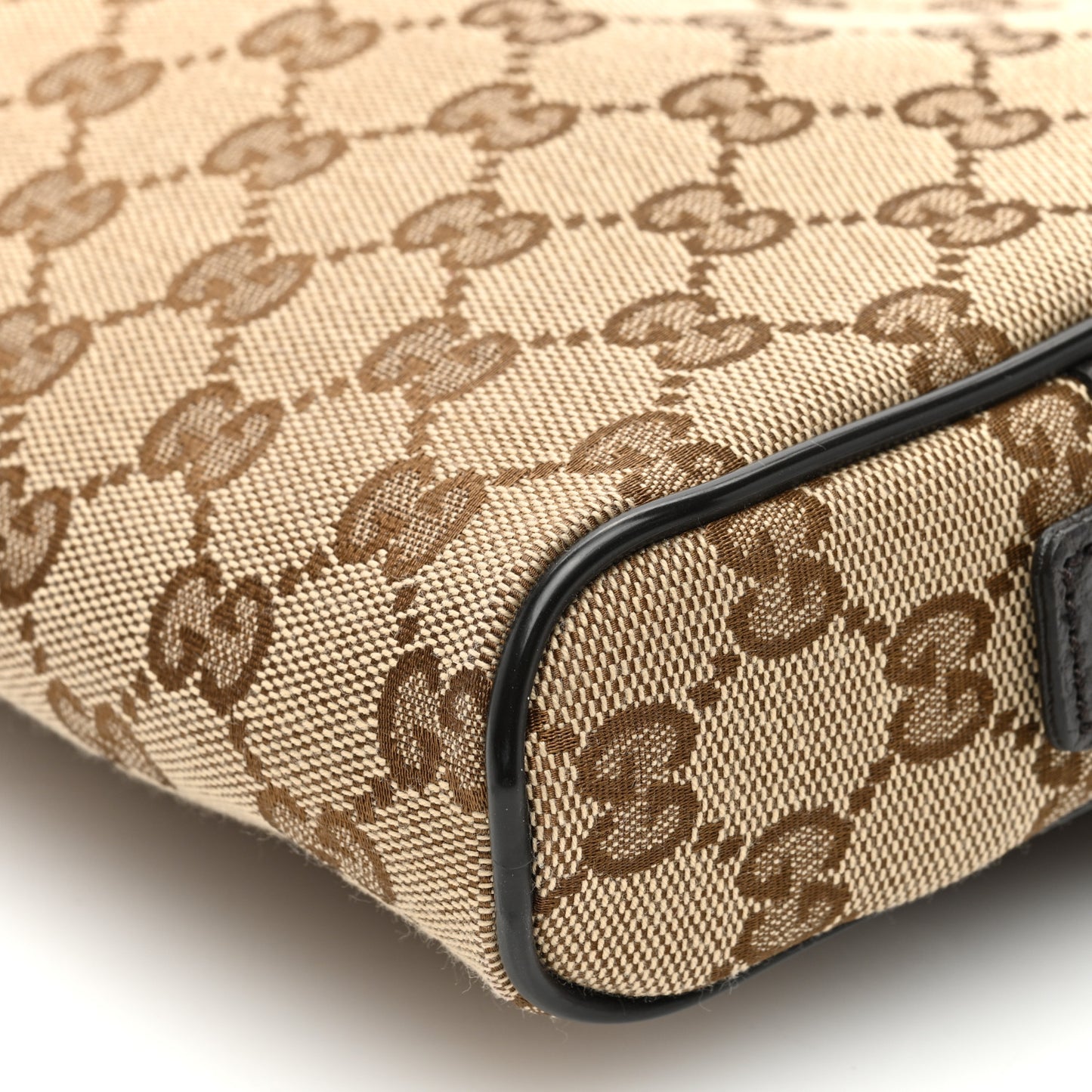 Monogram Dollar Calfskin Belt Bag Beige Ebony Testa di Moro Marrone Scuro
