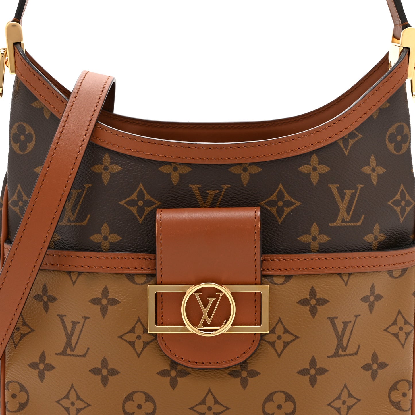 Reverse Monogram Dauphine Hobo PM
