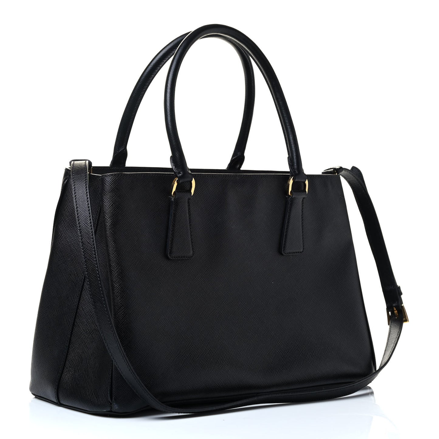 Saffiano Lux Small Tote Black