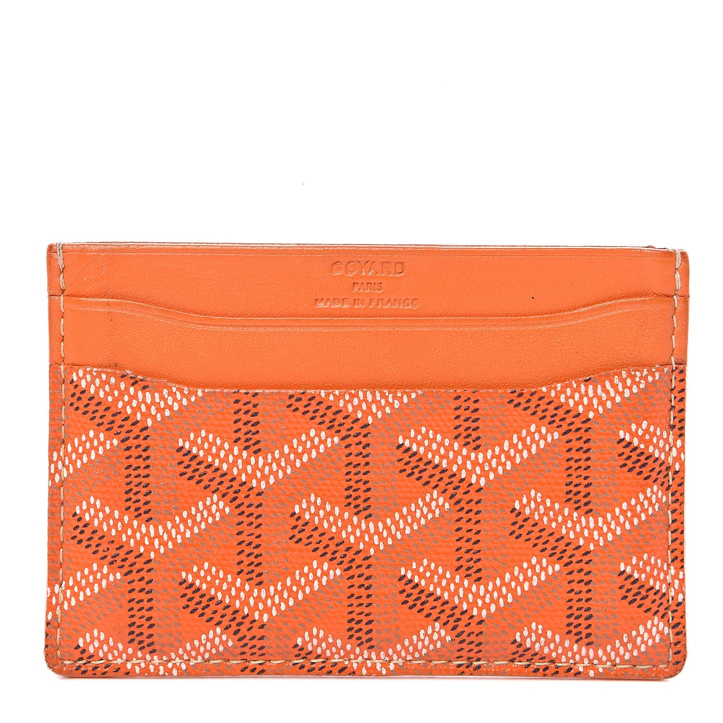 Goyardine Saint Sulpice Card Holder Orange