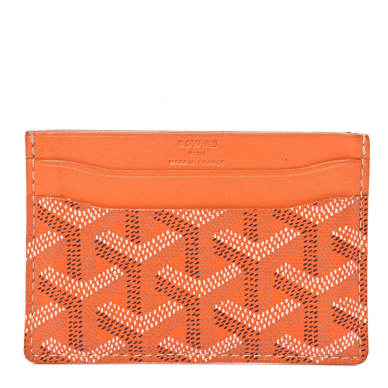 Goyard Goyardine Saint Sulpice Card Holder Orange 1 of 8