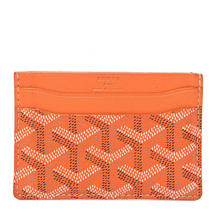 Goyard Goyardine Saint Sulpice Card Holder Orange 1 of 8