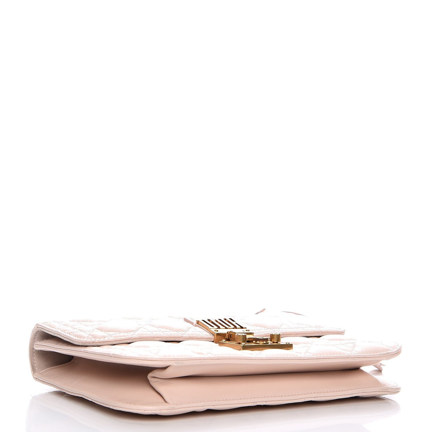 Lambskin Cannage Large Dioraddict Flap Rose Poudre