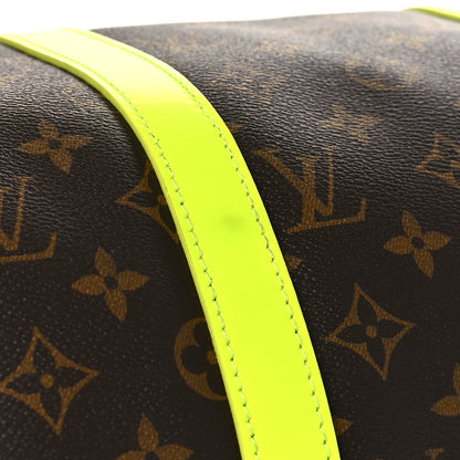 Louis Vuitton Monogram Macassar Keepall Bandouliere 50 Florescent Yellow 6 of 6