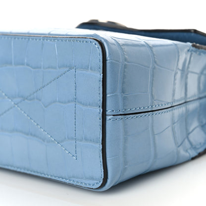 Mulberry Shiny Croc Calfskin Embossed Micro Seaton Blue 8 of 8