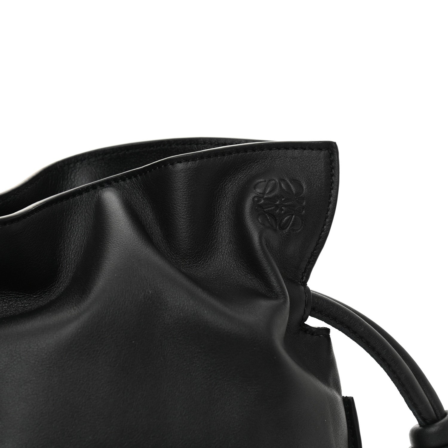 Loewe Calfskin Mini Flamenco Knot Clutch Black 8 of 8