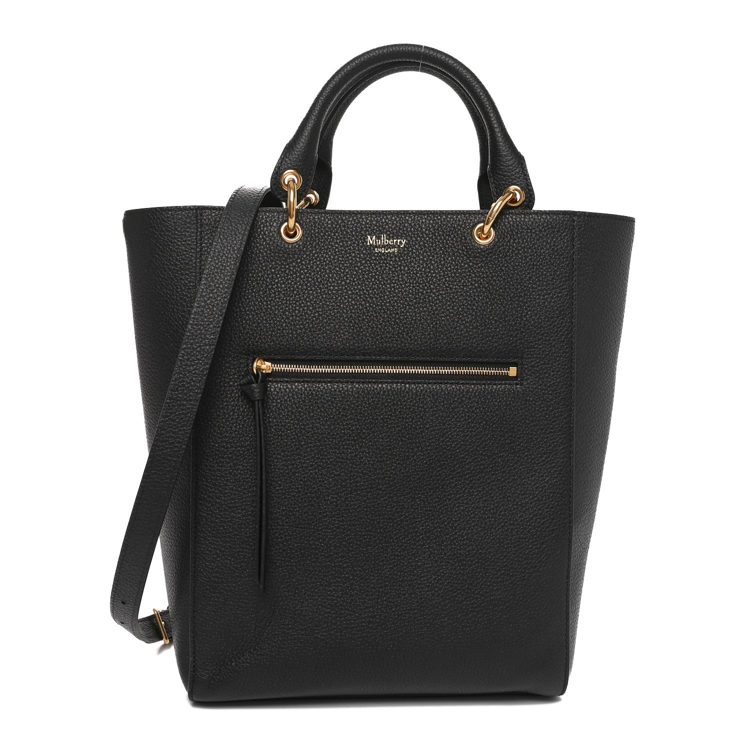 Mulberry Classic Grain Small Maple Tote Black 1 of 9