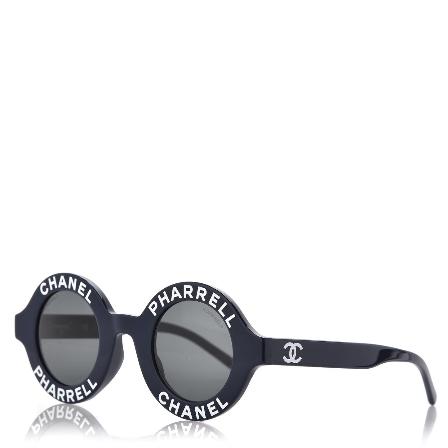 x Pharrell Williams Round 19mm Sunglasses Indigo Gris