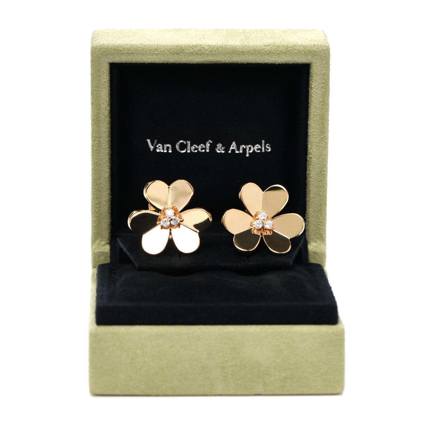 18K Yellow Gold Diamond Large Frivole Earrings