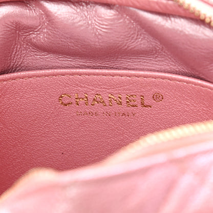 Chanel Iridescent Caviar Quilted Small Timeless Camera Case Pink 7 of 9