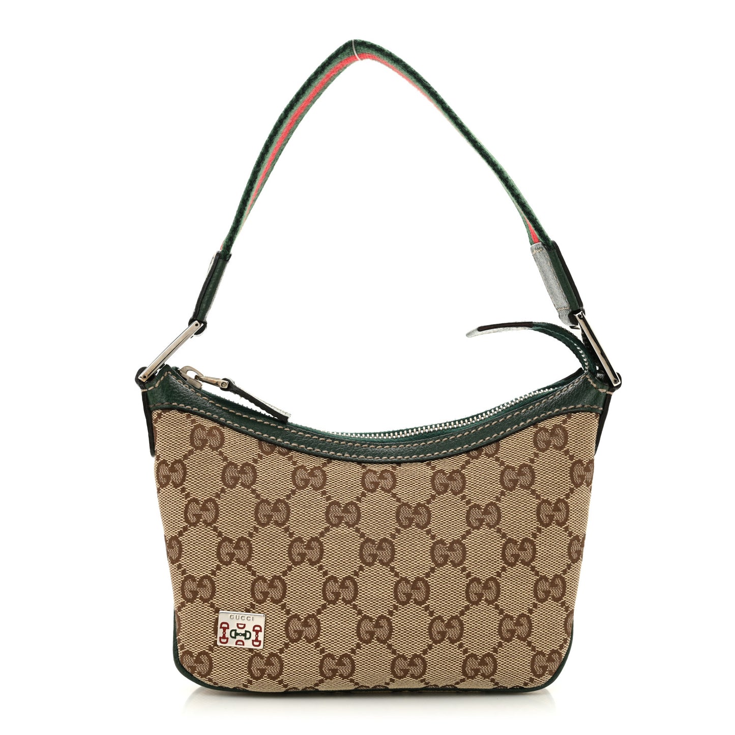 Monogram Web Mini Pop Hobo Green