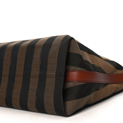 Fendi Pequin Cuoio Vegetale Large Hobo Tobacco Black Cuoio 10 of 11
