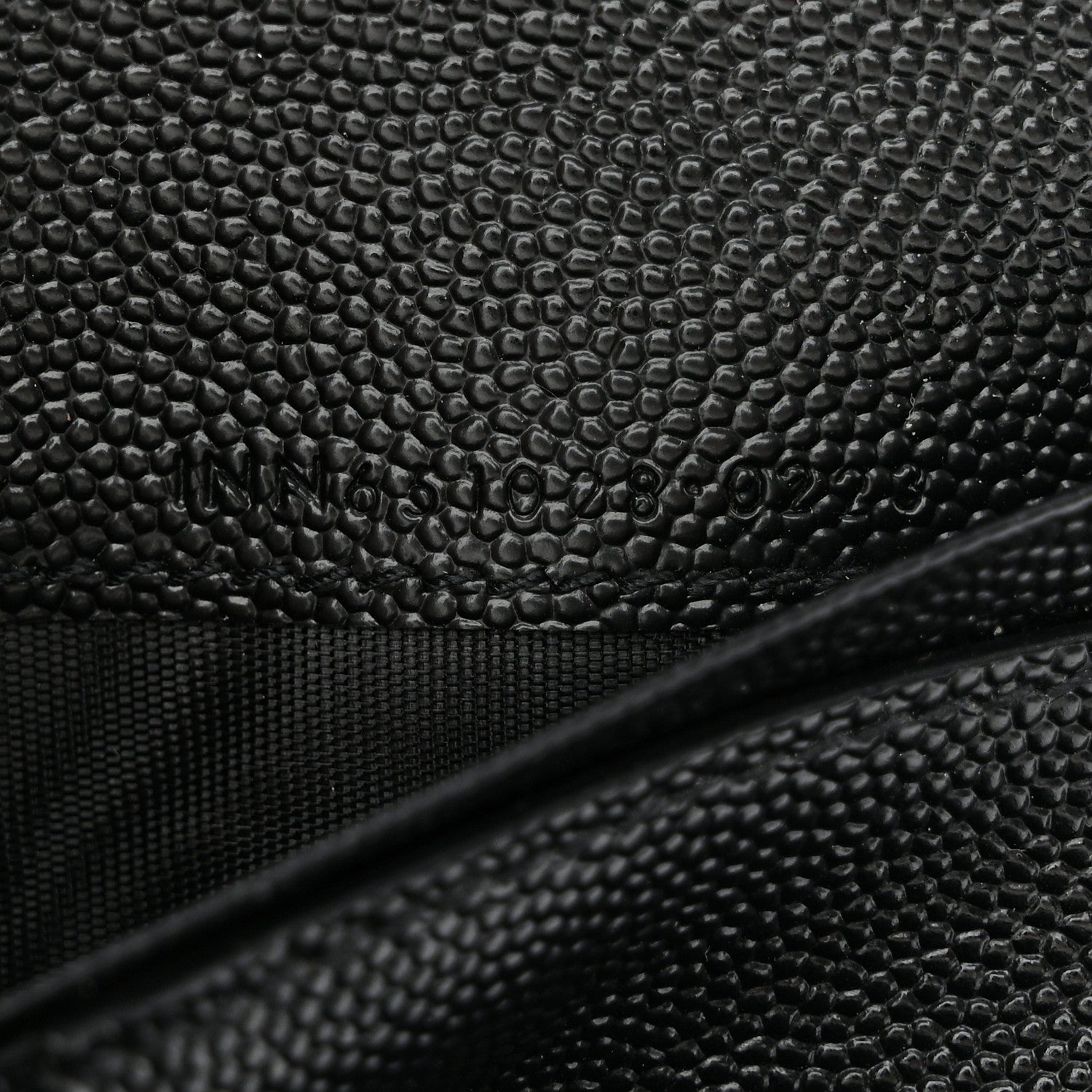 Saint Laurent Grain De Poudre Mixed Matelasse Triquilt Monogram Compact Tri Fold Wallet Black 8 of 10