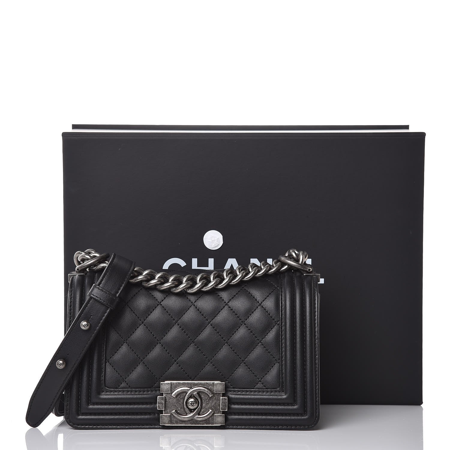 Chanel Calfskin Quilted Small Boy Flap Black 10 of 10