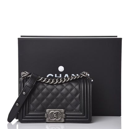 Chanel Calfskin Quilted Small Boy Flap Black 10 of 10