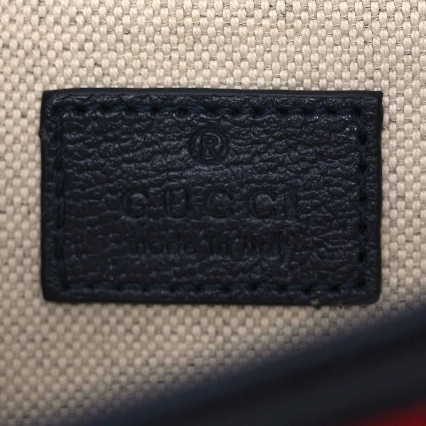 GG Supreme Monogram Web Small Ophidia Belt Bag 90 36 Beige Navy