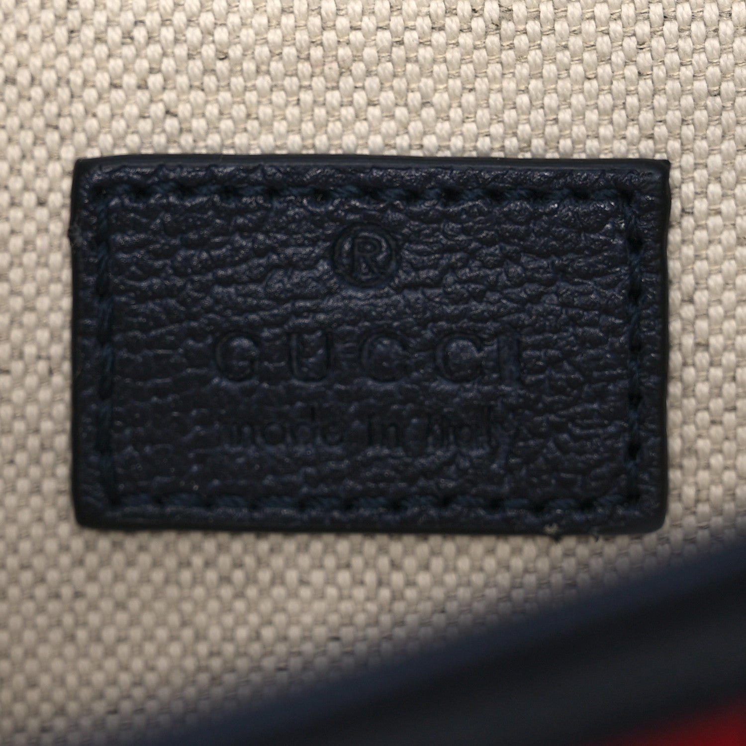 Gucci GG Supreme Monogram Web Small Ophidia Belt Bag 90 36 Beige Navy 5 of 11