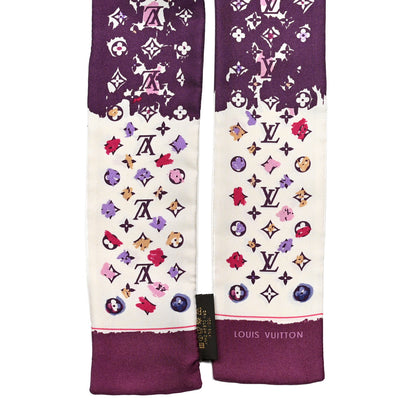 Louis Vuitton Silk Monogram Splash Bandeau Purple 2 of 5