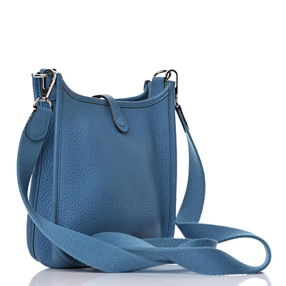 Hermes Taurillon Clemence Evelyne TPM Bleu Zanzibar 3 of 11