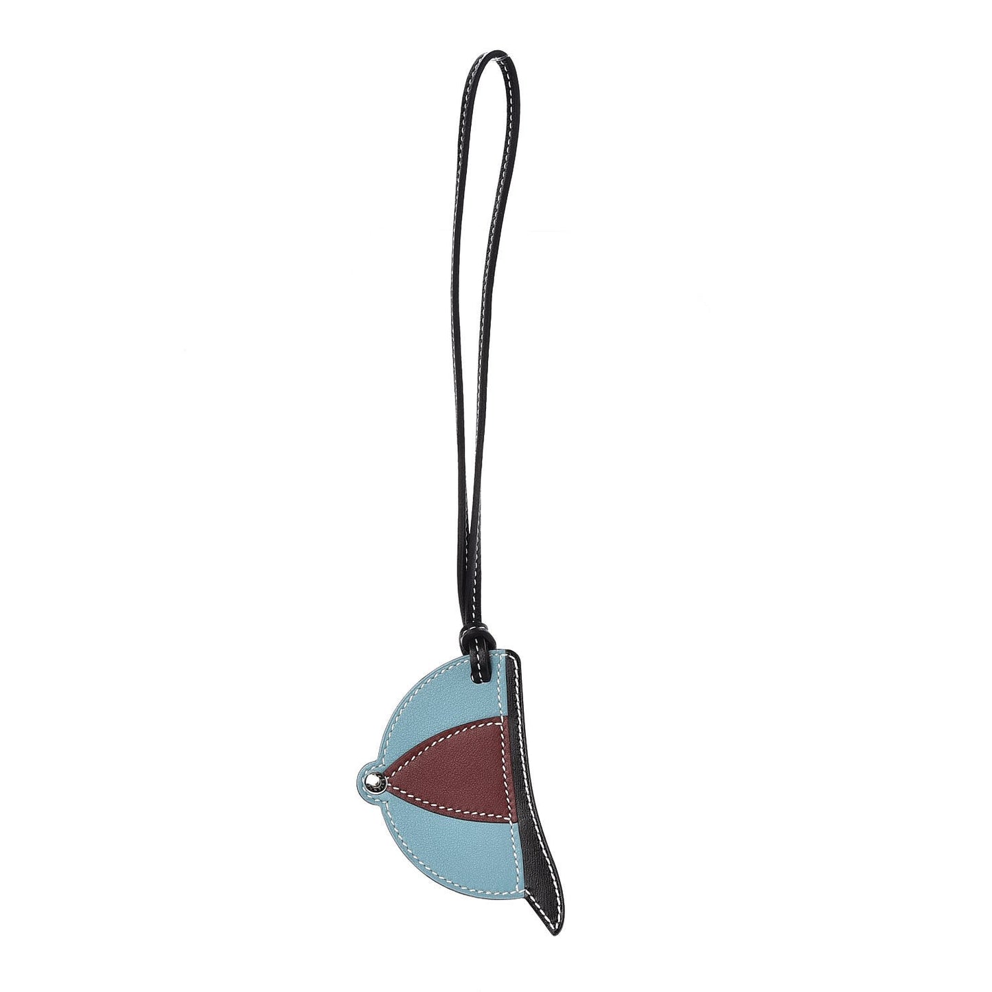 Swift Paddock Bombe Bag Charm Bleu Saint Cyr Rouge H