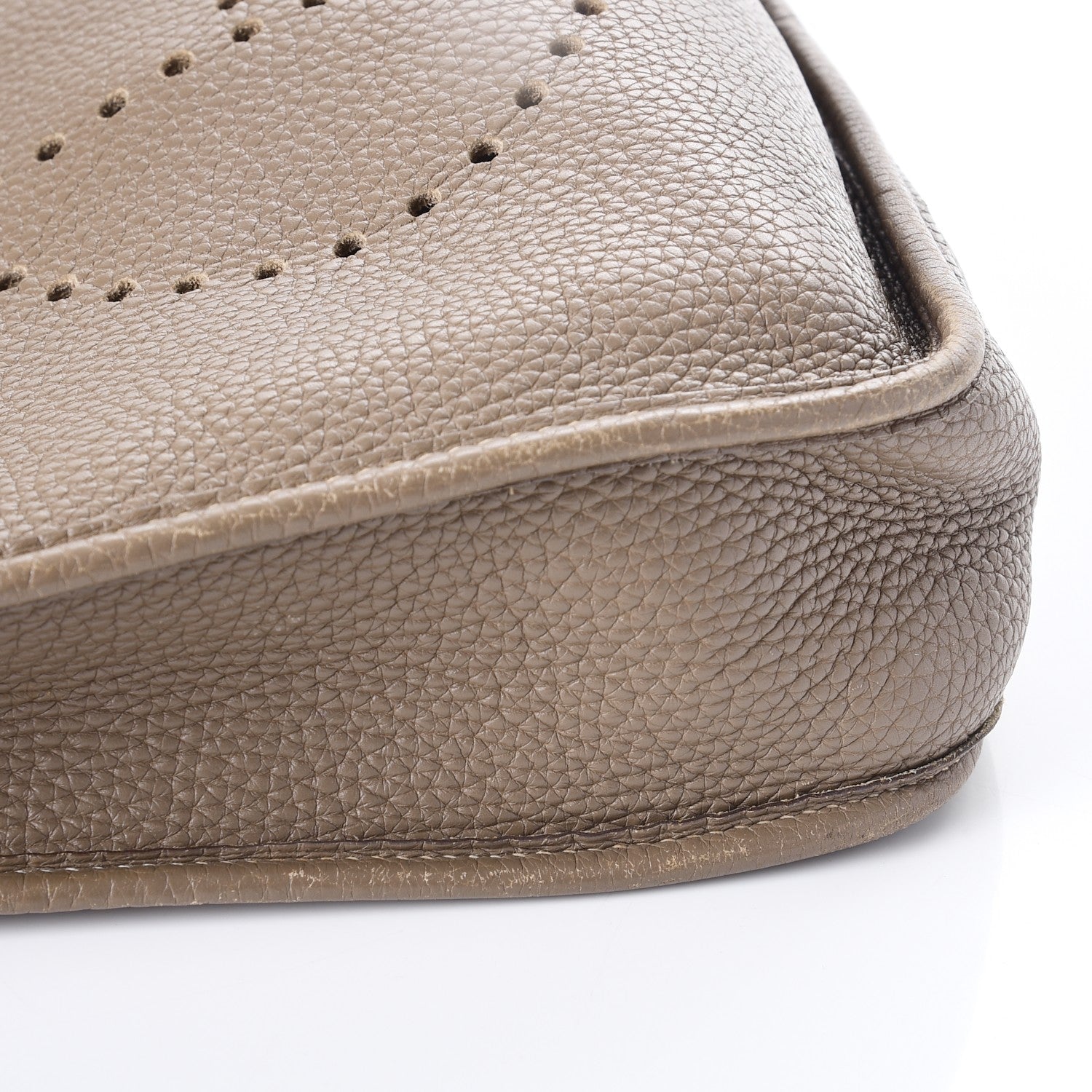 Hermes Taurillon Clemence Evelyne PM Etoupe 9 of 12