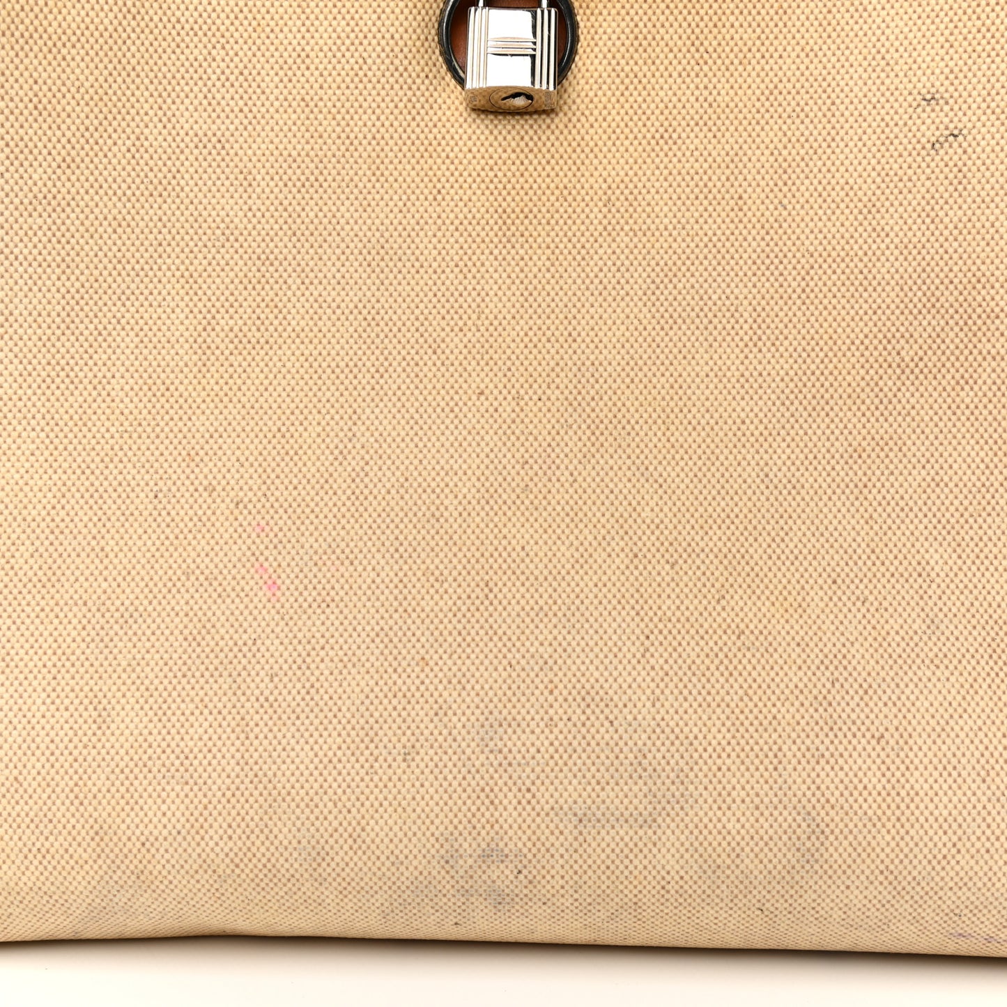 Toile Vache Calfskin Herbag PM 30 Black Natural