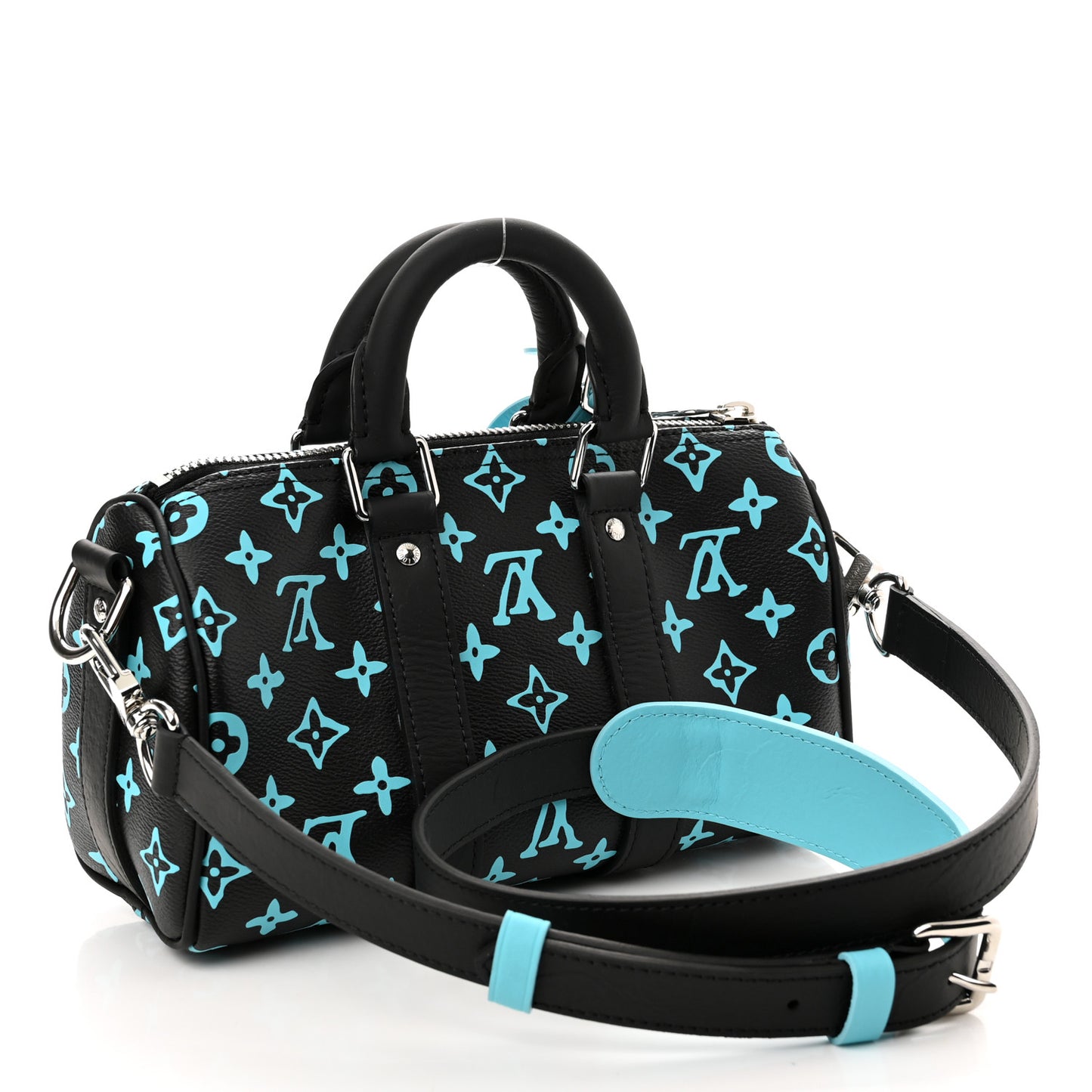 Monogram Playground Keepall Bandouliere 25 Black