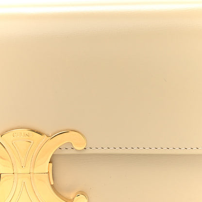 Celine Natural Calfskin Triomphe Shoulder Bag Ivory 9 of 14