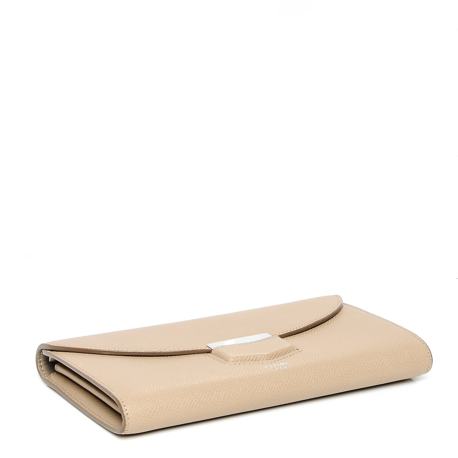 Celine Grained Calfskin Large Trotteur Multifunction Flap Wallet Light Taupe 4 of 8