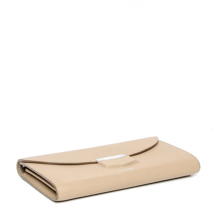 Celine Grained Calfskin Large Trotteur Multifunction Flap Wallet Light Taupe 4 of 8