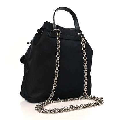 Prada Nylon Vela Mini Crossbody Backpack Black 3 of 9