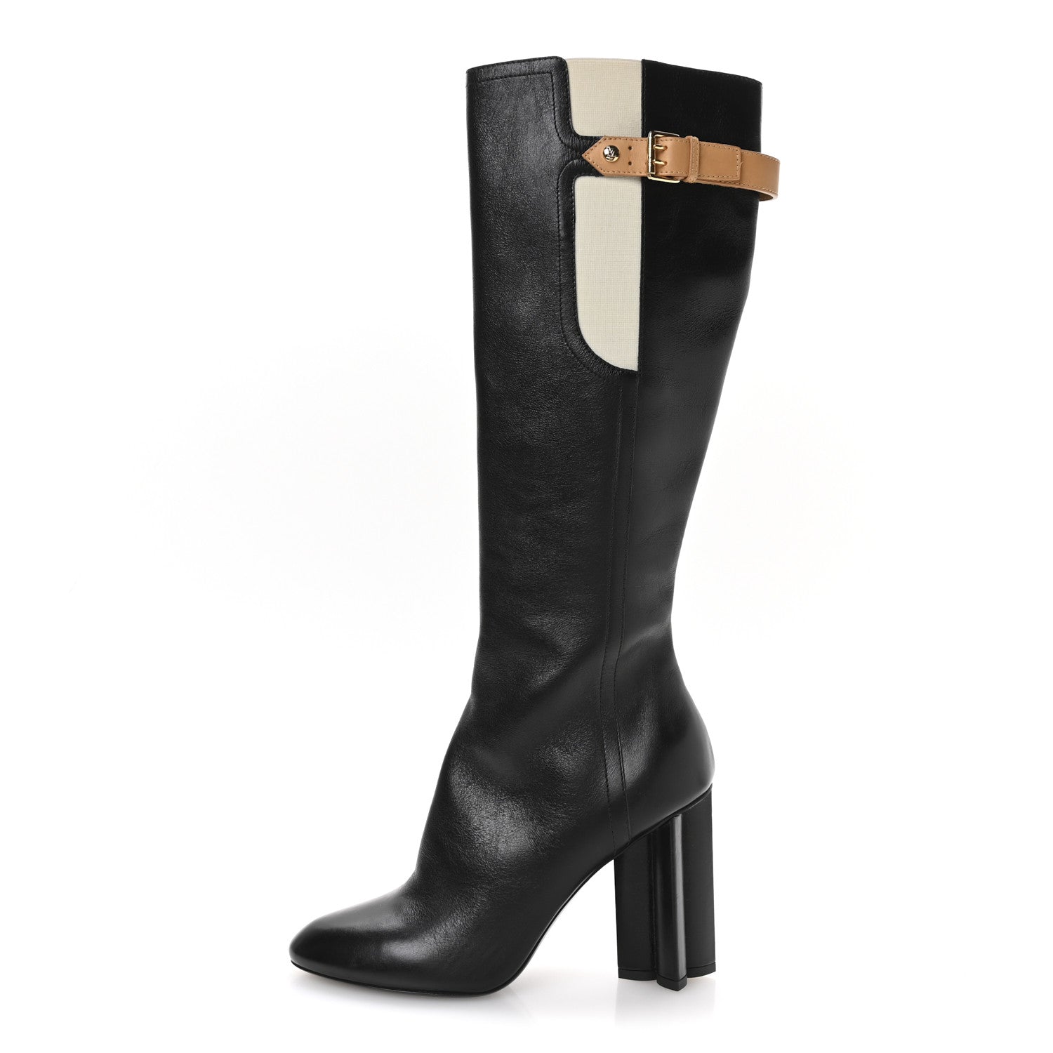 Louis Vuitton Calfskin Silhouette High Boots 40 Black 1 of 10