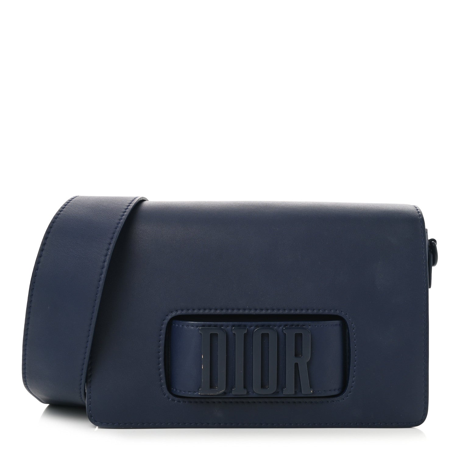 Christian Dior Ultra Matte Calfskin Dio(r)evolution Flap Bag Navy 1 of 15