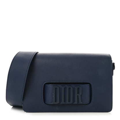 Christian Dior Ultra Matte Calfskin Dio(r)evolution Flap Bag Navy 1 of 15