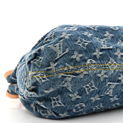 Louis Vuitton Monogram Denim Pleaty Blue 9 of 10