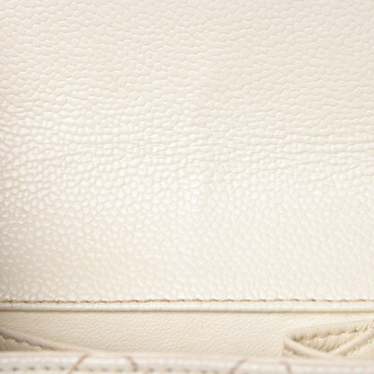 Chanel Caviar Quilted East West Flap White 12 of 18