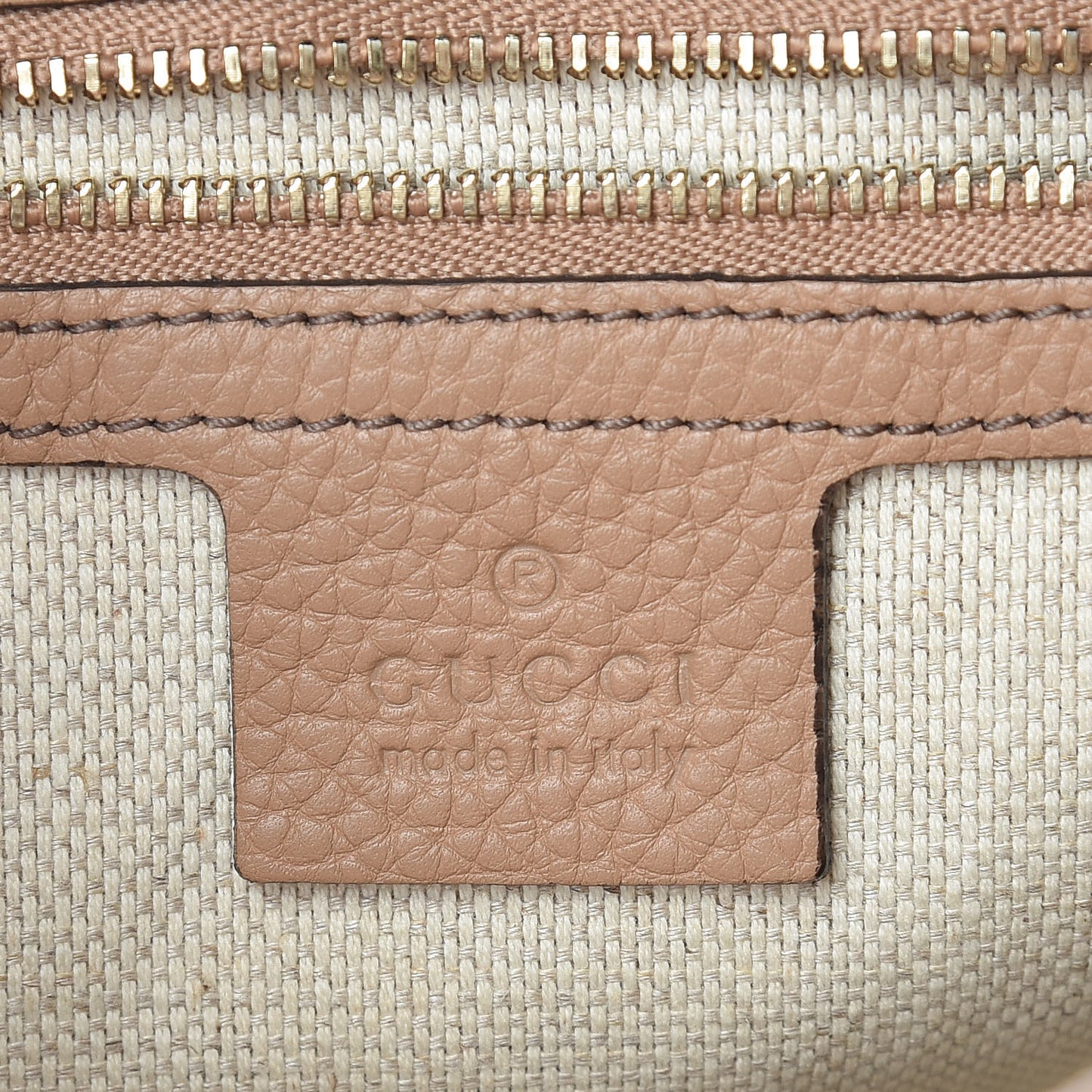 Pebbled Calfskin Medium Soho Flap Crossbody Camelia