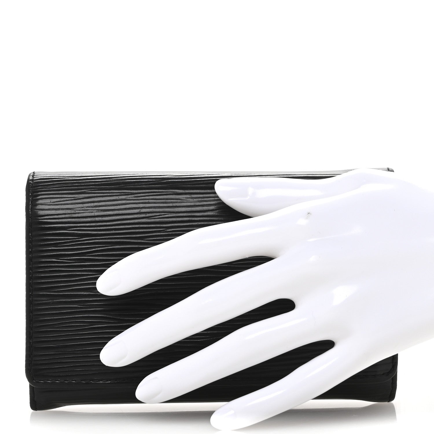 Louis Vuitton Epi Porte-Monnaie Billets Tresor Wallet Black 2 of 11