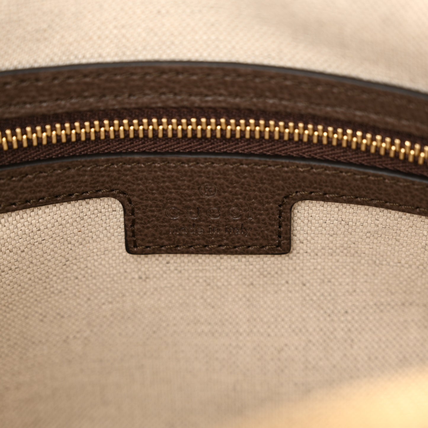 GG Supreme Monogram Web Small Ophidia Top Handle Bag Beige Ebony