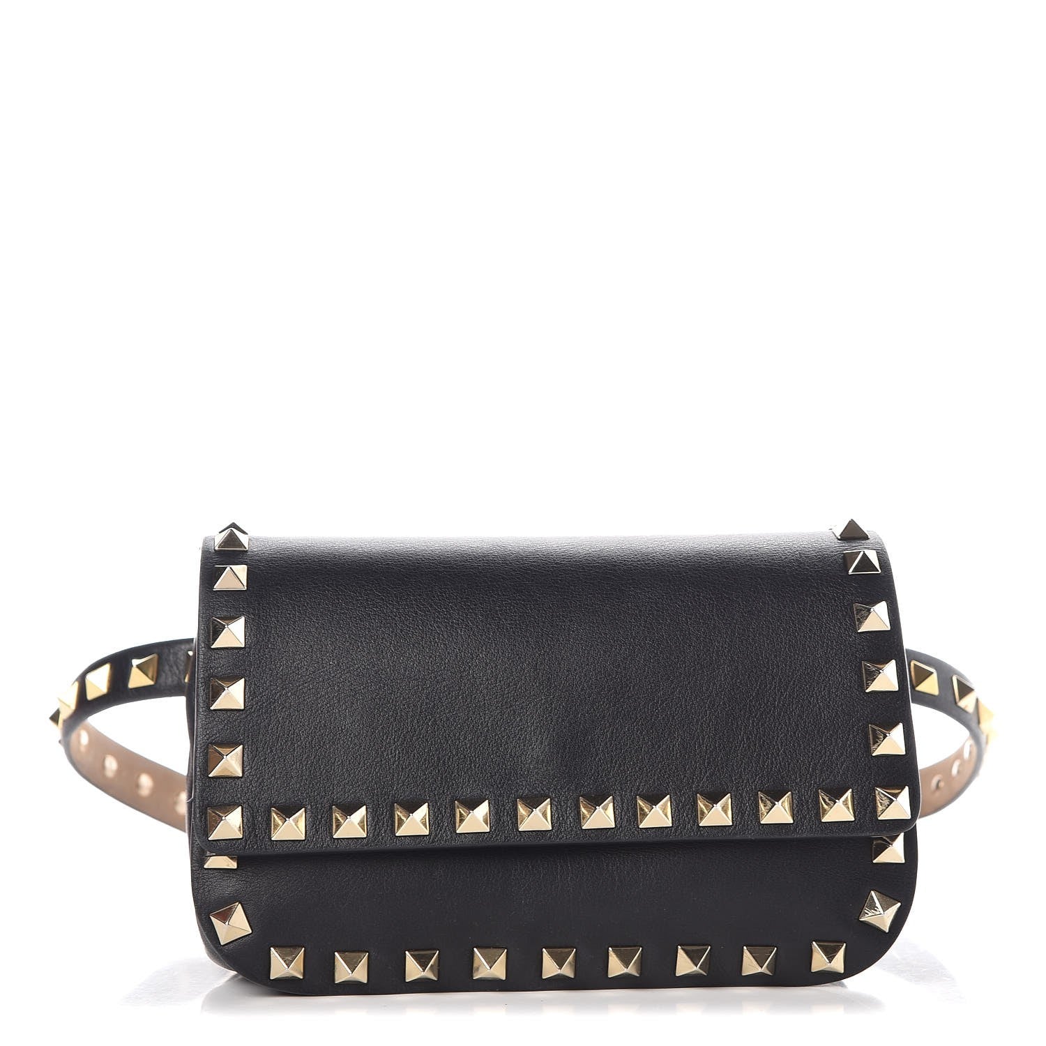 Valentino Garavani Calfskin Rockstud Belt Bag Black 1 of 11